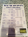 The Sea Waves menu