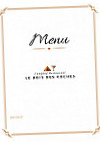 Le Bois Des Roches menu
