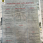 Portrush Atlantic menu