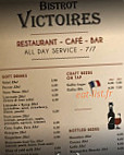 Le Victory menu