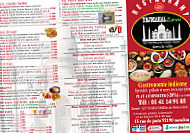 Tajmahal Express menu