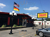 Danzer's German American Gasthof outside