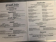 Greek Isles menu