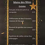 Maniere De Gouts menu
