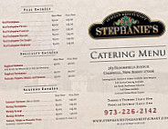 Stephanie's Italian menu