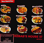 Kebab’s House 57 menu