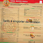 Cool Resto Pizza menu