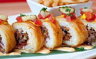 The Cowfish Sushi Burger food