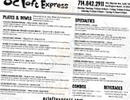 The Loft Grill Hb menu