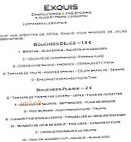 Exquis menu