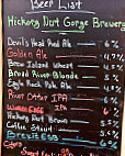 Hickory Nut Gorge Brewery menu