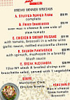 Malaga Diner menu