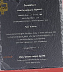 La Cave menu