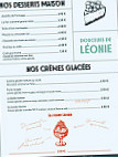 Leonie Bistro Grillades menu