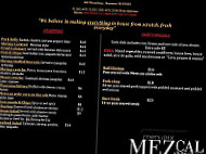 Mezcal Kitchen menu