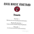Rock House Vineyard menu