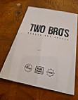 Two Bros Burger menu