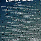 The Little York menu