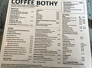 Coffee Bothy menu