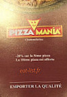 Pizza Mania menu