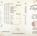 Bajka menu