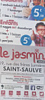 Le Jasmin menu
