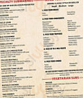 Dibella's Subs menu
