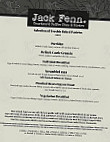 Jack Fenn’s Cafe Bistro menu