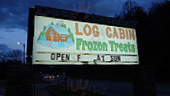 Log Cabin Frozen Treats outside