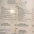 Cafe M menu