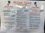 Island Taco menu