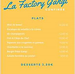 La Factory Gangi menu