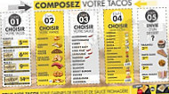 Tacos Street menu