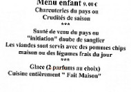 De Galey menu