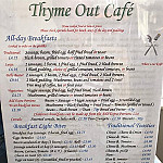 Thyme Out menu
