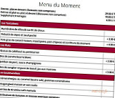 La Table Du Meunier menu