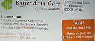 Buffet De La Gare menu