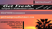 Get Fresh Torrevieja menu