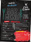 The Cock Tavern, menu