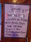 B T Bootlagger's menu