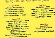 The Ramble Inn menu