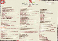 Le Moulin Du Bel-air menu