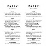 Early menu
