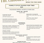 The Crooked Pine menu