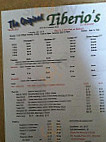 Tiberio's Pizza menu