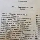La Mallorca menu