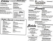 Firehouse Grille Pub menu