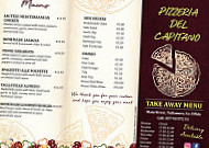 Pizzeria Del Capitano menu