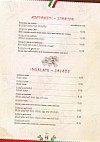 Trattoria Italiana menu