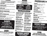 Fatboy's Pizza And Icecream menu